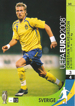 Christian Wilhelmsson Sweden Panini Euro 2008 Card Game #141
